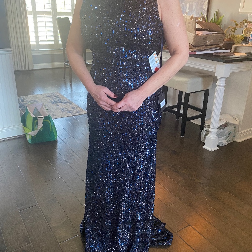 Long sequin formal gown